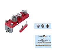 1 set efficiente profilo in alluminio foratura Fixture Set per il posizionamento del foro in legno e metallo compiti strumento di perforazione