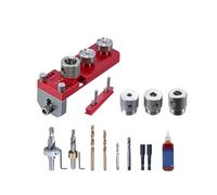 1 set efficiente profilo in alluminio foratura Fixture Set per il posizionamento preciso dei fori in legno e metallo Compiti di foratura Strumento di posizionamento