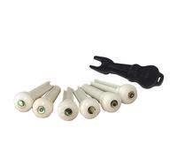1 Set Elegante Bone Pins Ponte Chitarra Piroli Professionale Chitarra Stringa Unghie Bone Accessori
