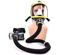 1 set elettrico alimentato ad aria maschera antigas a pieno facciale dispositivo sistema di respirazione a flusso costante dispositivo di respirazione tubo maschera regolabile