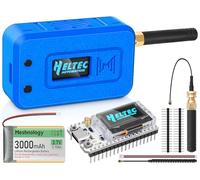 1 Set ESP32 LoRa V3 scheda modulare con antenna da 868 MHz + batteria da 3000 mAh + custodia Wi-Fi integrata Blue Tooth SX1262 CP2102 0,96" OLED Display tipo C per AR duino Lora Meshtastic IOT (N35