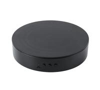 1 Set Espositore Ruotabile A 360 Gradi For Spettacolo ABS Conveniente Piattaforma Girevole Motorizzata Con Display For Centro Commerciale Video dal vivo, gioielli(Noir,15cm)