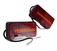 1 Set FANALI POSTERIORI A LED 3 Funzioni 12V-24V per Camion Rimorchio BUS VAN...