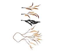 1 Set fascia bohémien truccare la fascia accessori per fasce da donna strenna di natale ragali natale molletta adornare arredamento per piumati fascia a pennacchio PLAFOPE