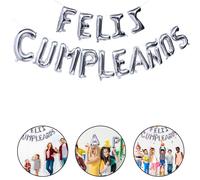 1 set Feliz Cumpleanos Balloons Set set di palloncini decorativi palloncini
