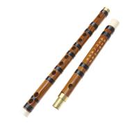 1 set flauto di bambù staccabile flauto tradizionale flauto trasversale
