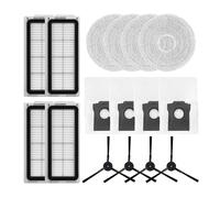 1 set for Cecotec, compatibile for Conga, for X50, compatibile for X-Treme, robot aspirapolvere accessori filtro mop panno sacchetto for la polvere kit spazzola laterale(A)
