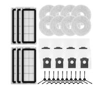 1 set for Cecotec, compatibile for Conga, for X50, compatibile for X-Treme, robot aspirapolvere accessori filtro mop panno sacchetto for la polvere kit spazzola laterale(B)