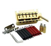 1 Set for GUY-KER 2 Post Point Chitarra elettrica Sistema Tremolo Ponte Sella in ottone Base in ottone e molla GG2001(GD)