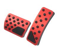 1 Set Freno Pedale Copertura Gas Acceleratore Pedale Copertura per Auto Rosso
