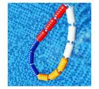 1 Set Galleggianti in Corda for Piscina con 5 Boe, Divisore di Sicurezza for, for Acque Poco Profonde E(Wire Rope,100cm)