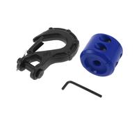 1 Set Ganci Per Benna Trattore 3/8" Metallo Nero 15 Tonnellate Con 1 Fermo Blu