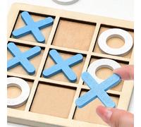 1 set Gioco da tavolo in legno Tris, Sudoku, Xo, gioco educativo per allenare la logica, per scuola, studenti, materiale scolastico, giocattoli per bambini, giochi per ragazzi, età 10+, giochi da tavo
