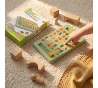1 Set Gioco di dama reversibile a tema frutta, progettato per migliorare le abilità di memoria dei bambini. Questo gioco da tavolo educativo incoraggia il gioco cooperativo tra genitori e figli, adatt