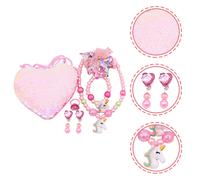 1 set girl gioielli perle set per bambini set di gioielli kit di bracciale per