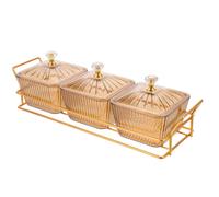 1 Set goldene Vorspeisenplatte fÃ¼r die Party