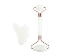 1 set Gua Sha Roller Massaggiatore Rullo for viso collo Occhio Resina Massaggio facciale Strumento Raschietto di bellezza Muscolo (Color : White)