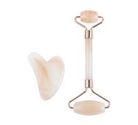 1 set Gua Sha Roller Massaggiatore Rullo for viso collo Occhio Resina Massaggio facciale Strumento Raschietto di bellezza Muscolo (Color : Gray)