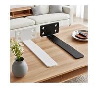 1 Set Heavy Duty Cast Iron Shelves Brackets Floating Shelf 4MM Thicked Invisible L For Support Adatto per garage e bagni(8in White)