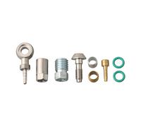 1 Set Idraulico Tubo Montaggio Insert Metallo Argento Bicicletta Cava for per