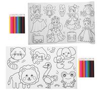 1 Set Kids Coloring Poster per bambini Poster Roll Graffiti Kids Painting Paper