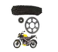 1 set kit di catena di trascinamento della moto compatibile con i modelli Pulsar NS200 AS200 39T 14T 520H 116 Accessori per le parti della bici a pignone a catena