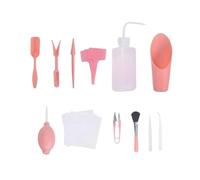 1 Set Kit di piante grasse da giardino Mini strumento giardinaggio manuale for interni, for fioriera bonsai in miniatura fata piantagione cura(Set of 12 Pink)