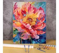 1 Set Kit di pittura ad olio digitale fai-da-te, set di pittura ad olio per la decorazione della camera da letto e delle pareti, tecnica di pittura semplice e divertente senza alcuna base di disegno, 
