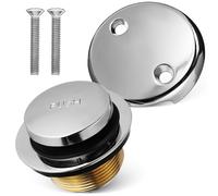 1 Set Kit tappo di scarico vasca da bagno Kit doppio foro troppo pieno Piastra