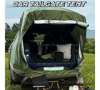 1 set Kit tenda da campeggio Tenda da cabina SUV con tenda parasole Ampio spazio Ampia visione Portellone per auto Tenda resistente allo strappo 2025 Nuovo White-TOP
