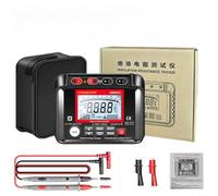 1 Set KM502C Digital Isolamento Resistenza Tester 10G Ohm Megohmmetro con Calcolo Auto PI Archiviazione Dati per Riparazione Elettrica Test Nero