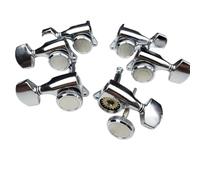 1 Set L3+R3 Meccaniche Per Chitarra Elettrica Meccaniche Meccaniche Con Bloccaggio Corde Piroli Di Accordatura Cromati Argento