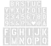 1 set lettere inglesi che dipingono gli stencil modelli di lettere di alfabeto