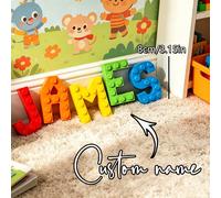 1 Set Lettere Personalizzate Colorate in Stile Blocco - Lettere 3D Personalizzate per Torte - Lettere in Stile Blocco Personalizzate per Torte, Altezza 4cm/8cm, Spessore 8mm, Selezione da 3 a 15 Carat