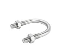 1 set M6 Bulloni a U con morsetto in acciaio inossidabile 304, bullone a, vite a, dadi a cerchio(M6x42(1Set))