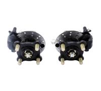 1 Set Mandrini a snodo con Montante dello sterzo con Pinza Freno M14 * 4 Stud da 100 mm Mozzi Ruota a Disco da 130 mm compatibili con passeggini Go Kart e Quad