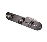 1 Set Manopole interruttore cablaggio piastra di controllo precablate caricate a 3 vie for chitarra elettrica Nero/Oro/Cromo(Zwart)