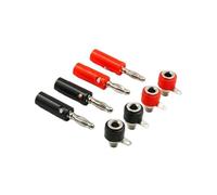1 set maschio e femmina J072 4mm banana maschio e femmina for inserire il connettore banana pin(Black)