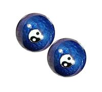 1 Set Massaggio Sanitario Pallamano Palline Da Baoding Cinesi Palline Da Massaggio Sfera Del Messaggio Del Punto Di Agopuntura Yang Fitness Smalto Cloisonné Hockey Antistress