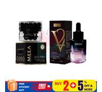 1 SET [MEEA] Original MEEA DNA Pro Collagen Cream + V2 BAKUCHIOL Serum