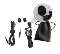 1 Set Microfono professionale Mini Microfono con clip a collare cablato piccolo