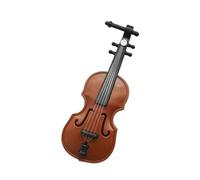1 Set Mini Violino Versione Aggiornata Con Supporto Modello Di Ornamenti Decorativi Per Strumenti Musicali In Legno In Miniatura