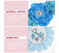 1 set Mommy Daddy Corsages Gravidanza Belly Belt Belt Mommy Daddy Sash