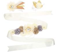 1 set Mommy to Be Sash Gravidcancy Flower Belt Belt Daddy per essere oggetto di