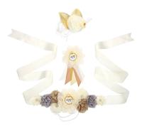 1 set Mommy to Be Sash Gravidcancy Flower Belt Belt Daddy per essere oggetto di