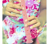 1 set musica flauto Playing Strumento di vento Soprano Descant Recorder (rosa)