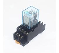 1 set MY4NJ Bobina AC12V AC24V DC12V DC24V AC110V AC220V HH54P 5A 220V Relè elettromagnetico in miniatura for uso generale con base(AC220V)
