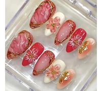 1 set Nail Art 3D linee dorate e colore traslucido lattiginoso bastone stampa per un'applicazione comoda in diverse dimensioni arte