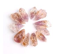 1 Set naturale Auralite-23 raro viola titanio quarzo pietre grezze punto ciondoli cristalli grezzi nero Hairstone regalo HEPBAK (colore: viola Auralite 23, dimensione: 30 g)