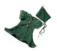 1 Set Neonato Santa Fotografia Puntelli Vestito Manica Corta Vestito Con Per Le Immagini Di Natale Sotto